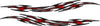 red tribal auto decals